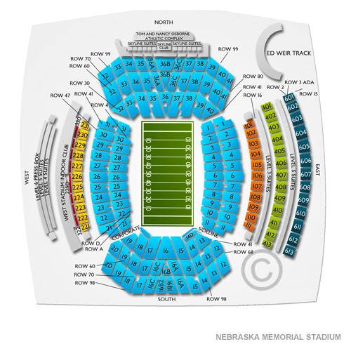 Memorial Stadium Seating Chart